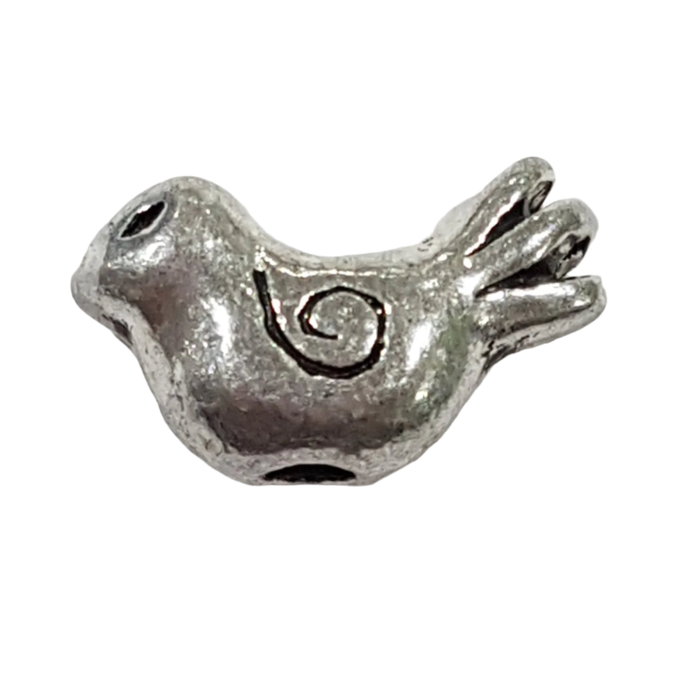 10pc Silver Dove Charms