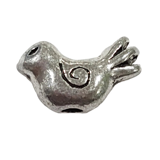 10pc Silver Dove Charms