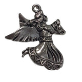 10pc Silver Dancing Angel Pendants