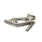 10pc Silver Open Toe Heel Charms