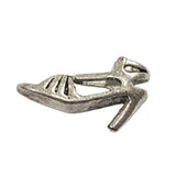 10pc Silver Open Toe Heel Charms
