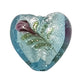 1pc 20mm Blue Floral Heart Bead
