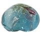 1pc 20mm Blue Floral Heart Bead