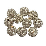 10pc 8mm Rhinestone Beads