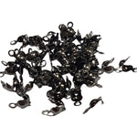 50pc Gunmetal Black Charlotte Crimps
