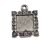 10pc Silver Picture Frame Charm Pendants