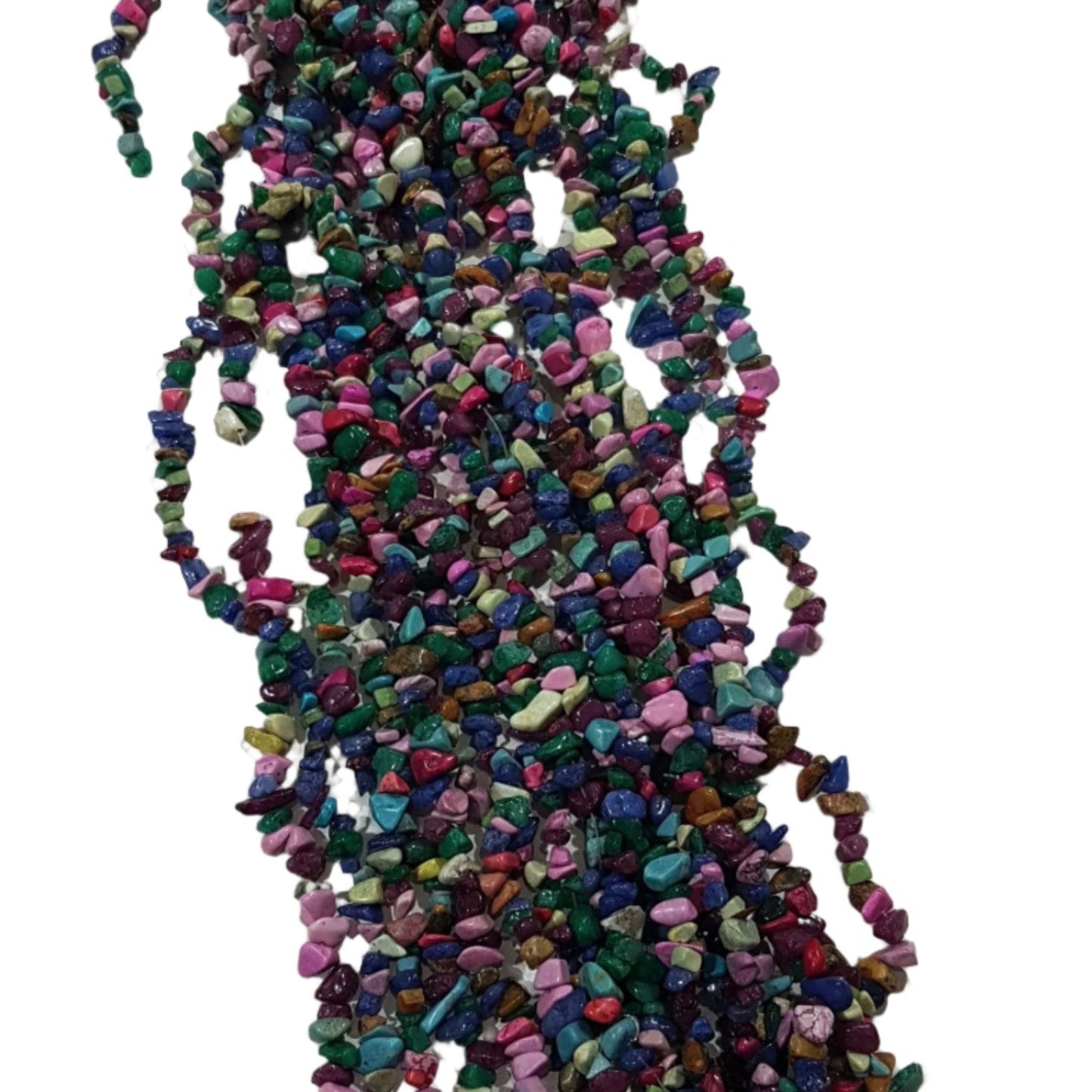Mixed Dyed Gemstone Chip Beads