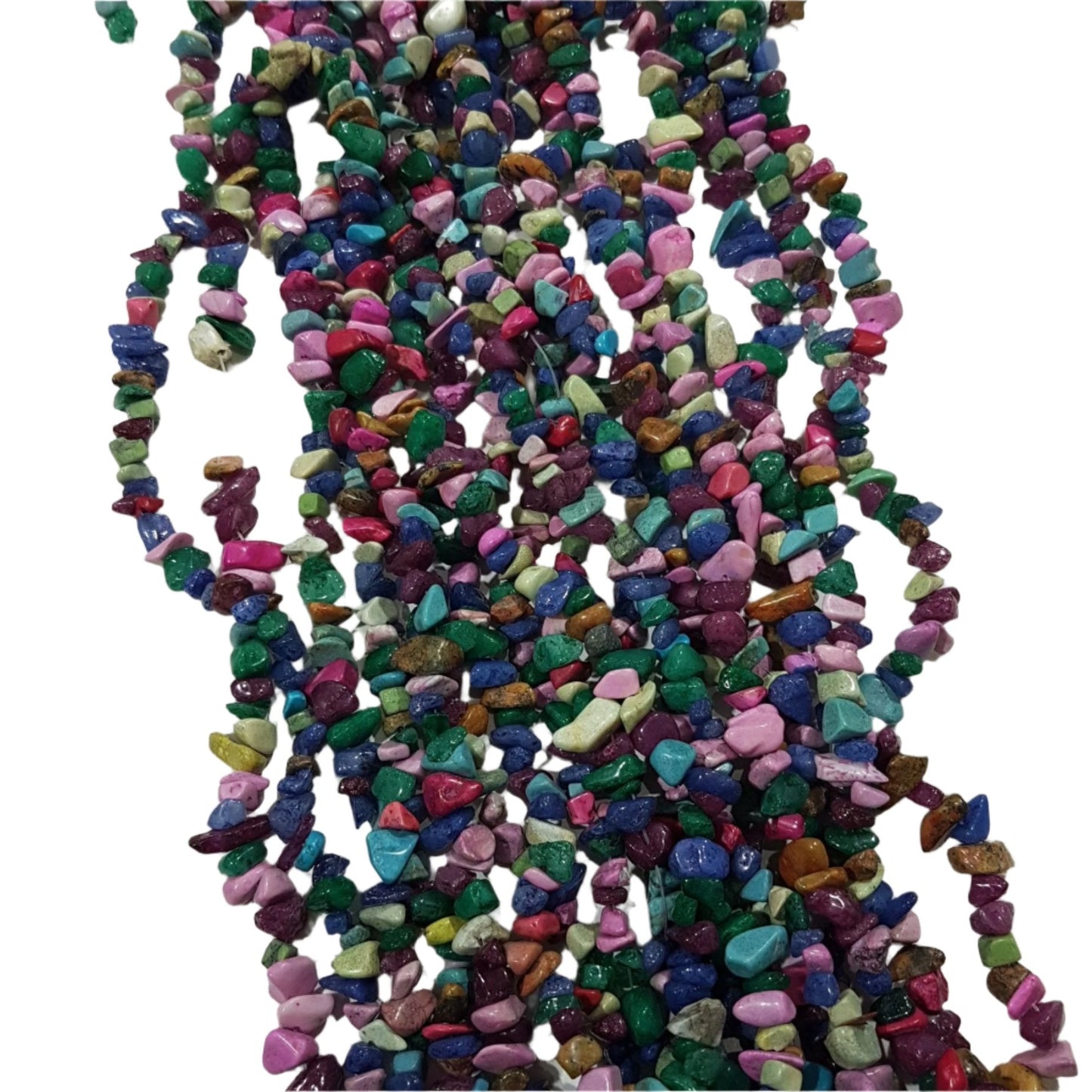 Mixed Dyed Gemstone Chip Beads
