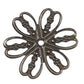 50pc Bronze 6 Petal Bead Caps