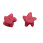 10pc Handmade Polymer Clay Pink Flower Beads