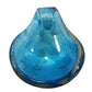 Large Light Blue & Grey Lampwork Glass Pendant
