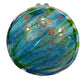 Large Round Light Blue Lampwork Glass Pendant