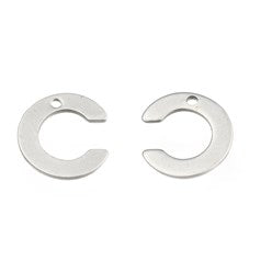 10pc Letter C Stainless Steel Charms