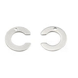 10pc Letter C Stainless Steel Charms