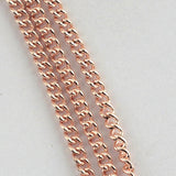 1M Rose Gold Curb Chain
