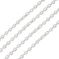 1M Silver Iron Cable Chain