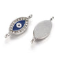1pc Evil Eye Rhinestone Link Connector