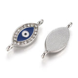 1pc Evil Eye Rhinestone Link Connector