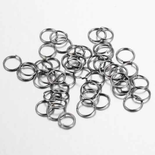 8mm Black Jump Rings 100pc
