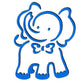 CLEARANCE! EZ Cut Elephant Double Embossing Plate