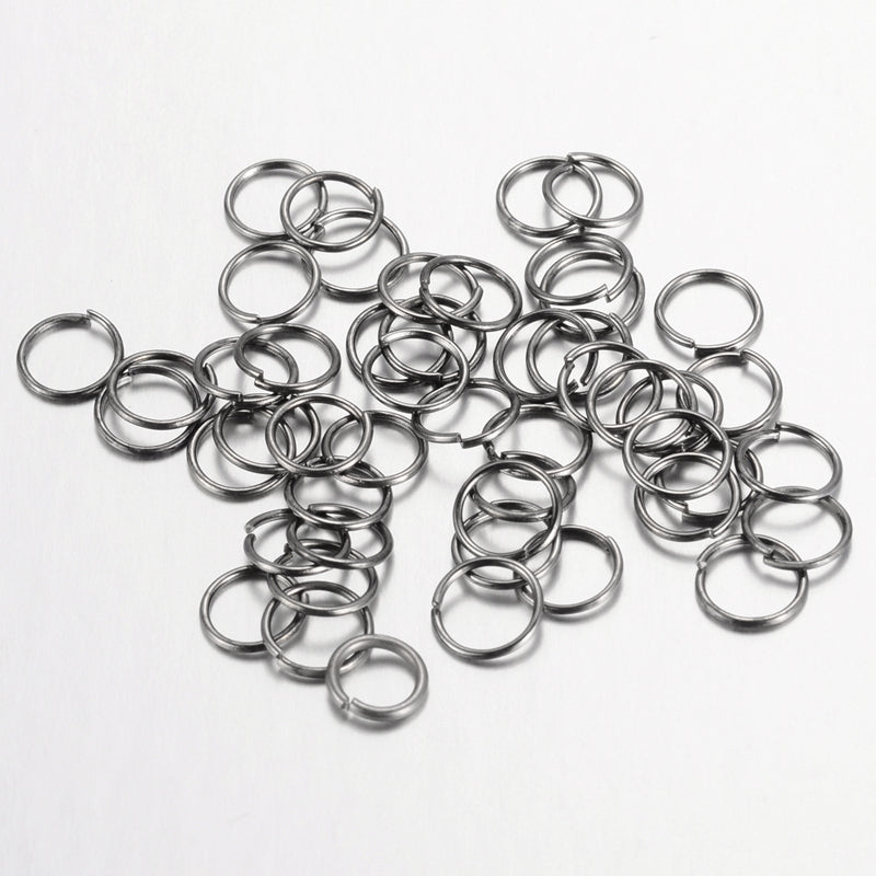 4mm Black Jump Rings 100pc