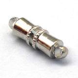2 Sets Silver Column Magnetic Clasps