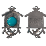 1pc Faux Turquoise Bird House