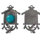 1pc Faux Turquoise Bird House