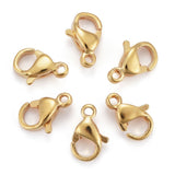 10pc 24k GP Lobster Clasps