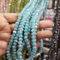 Blue Crystal Rondelles Approx 100 beads