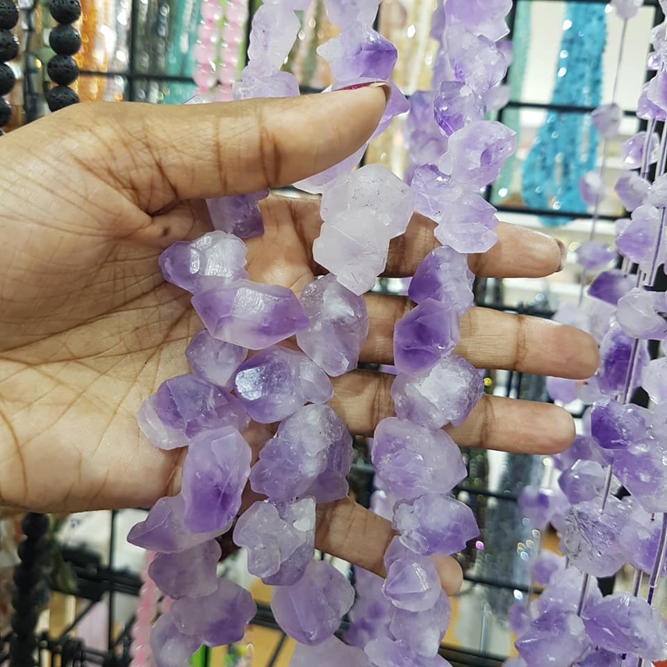 Full Strand Natural Amethyst Gemstone Strand