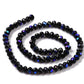 Black Electroplated Crystal Rondelle Beads Approx 123 beads