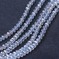 6x5mm Clear Crystal AB Rondelle Beads Approx 89 beads