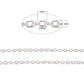 1M Silver Iron Cable Chain
