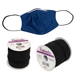 10M Black Fablastic Spandex Stretch Cord 3mm