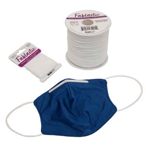 10M White Fablastic Spandex Stretch Cord 3mm
