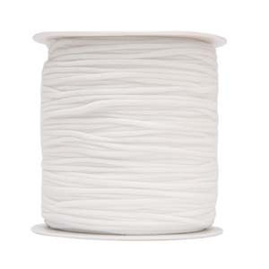 10M White Fablastic Spandex Stretch Cord 3mm