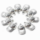 10pc Silver Baseball Hat Charms