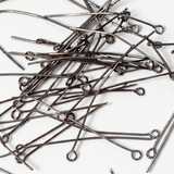 50pc Black Eye Pins 4.5cm