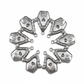 10pc Silver Fairy Door Charms