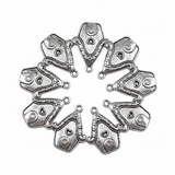 10pc Silver Fairy Door Charms