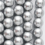 10mm Silver Round Acrylic Beads