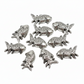 10pc Solid Striped Fish Pendants