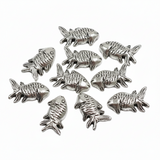 10pc Solid Striped Fish Pendants