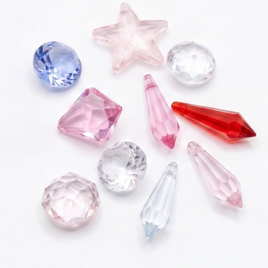 10pc Mixed Acrylic Beads