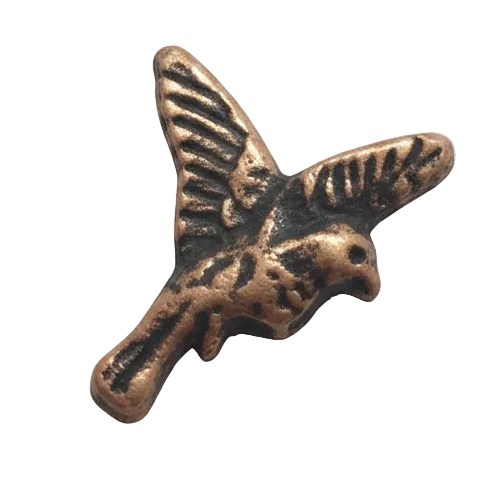 10pc Antique Copper Bird Charms