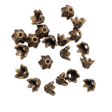 20pc Vintage Style Bronze Bead Caps