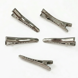 5pc Large Silver Alligator Hair Clips