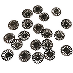 20pc 15mm Gunmetal Black Bead Caps
