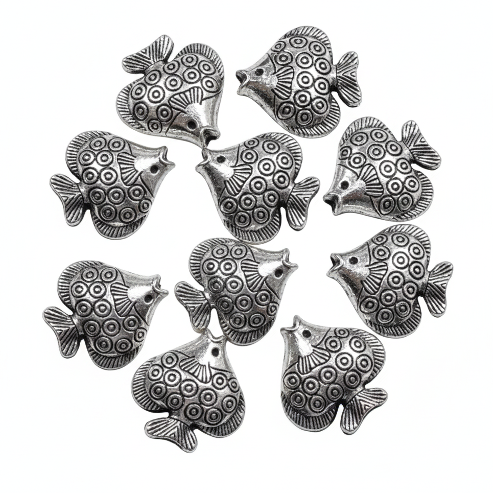 10pc Large Fish Pendants